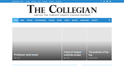 Desktop Screenshot of collegian.tccd.edu