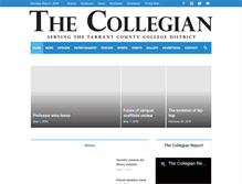 Tablet Screenshot of collegian.tccd.edu